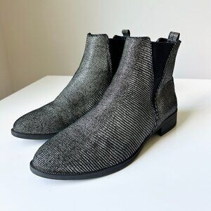 Eric Michael Textured Leather Ankle Boots